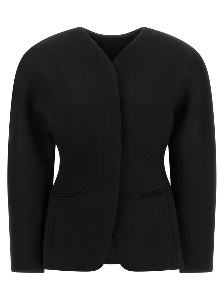 Jacquemus La Veste Ovalo BlazerS - Nero | 51b2c2ad5e113c0ba57a1d435444c64316c57d2f