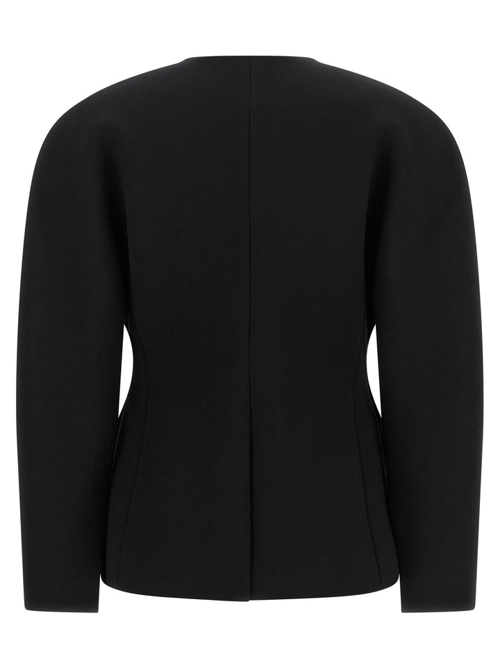 Jacquemus La Veste Ovalo BlazerS - Nero | 5f439f215ff1b6aecdbc69503b85bd13f0abca77