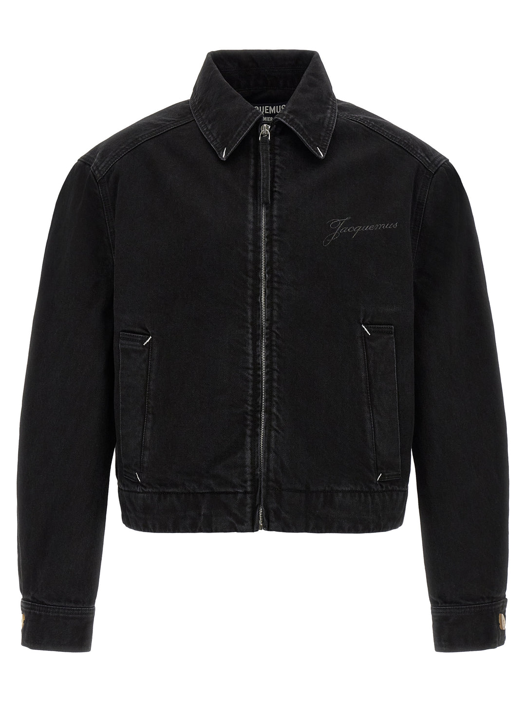 Jacquemus La Veste De-Nîmes Canevas Puffer Jackets - Nero | 72dac58555c5204ae15a83da455ea589ff44c578