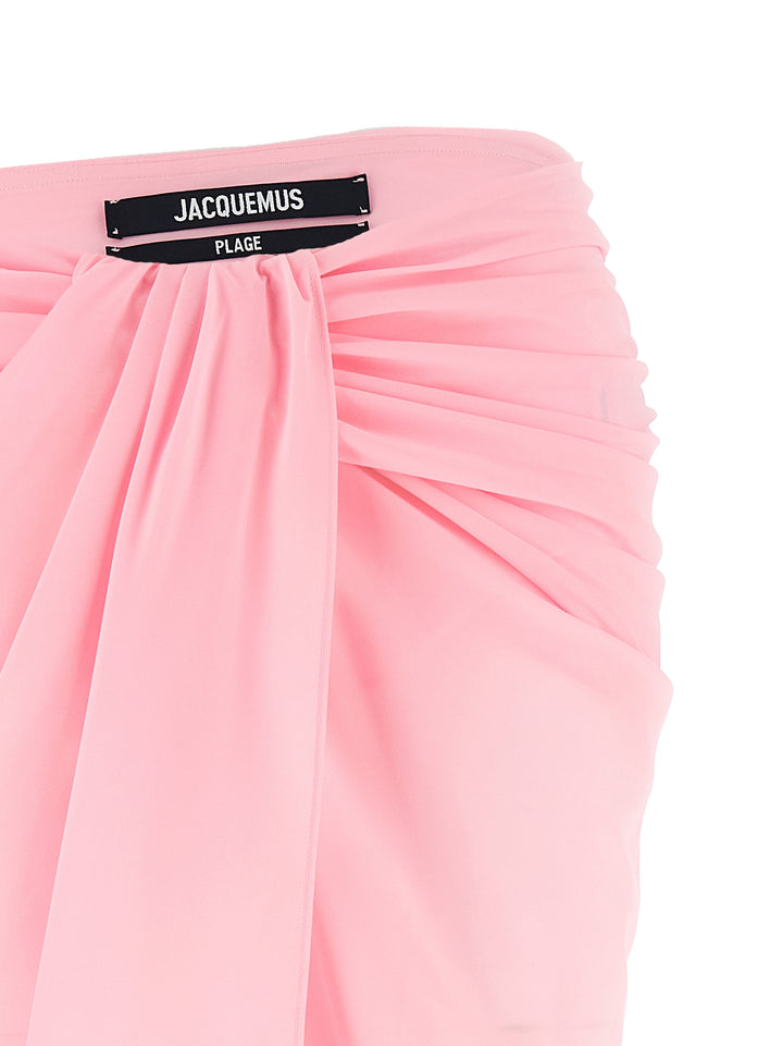 Jacquemus Le Jupe Paréo Gonne - Rosa | 68d548f8b0eaf5a97d2dbe6c4bbc5f5cc3779be2