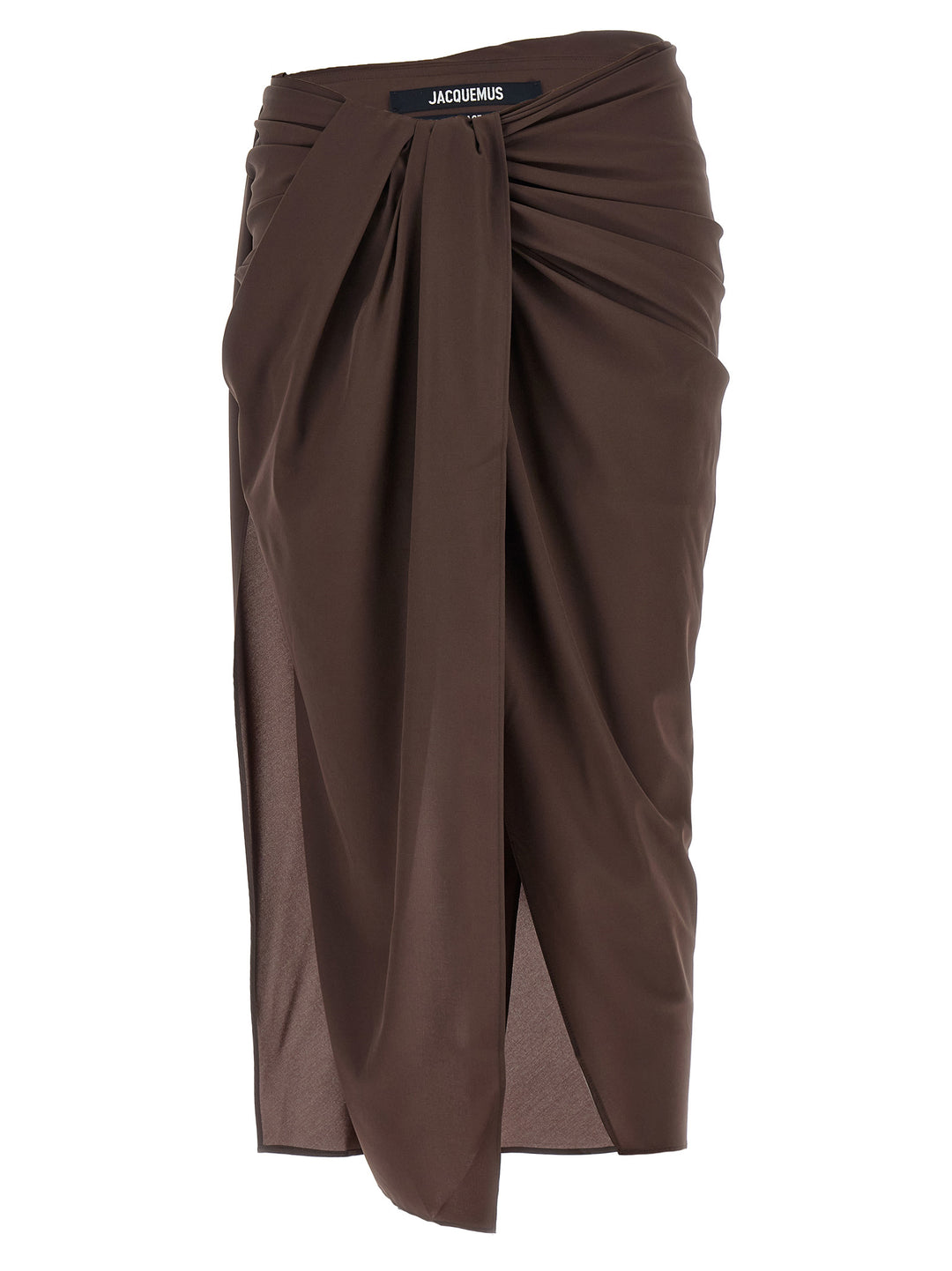 Jacquemus Le Jupe Paréo Gonne - Marrone | 82a94b548f4a955fe1c6835a3e794003af261c8f