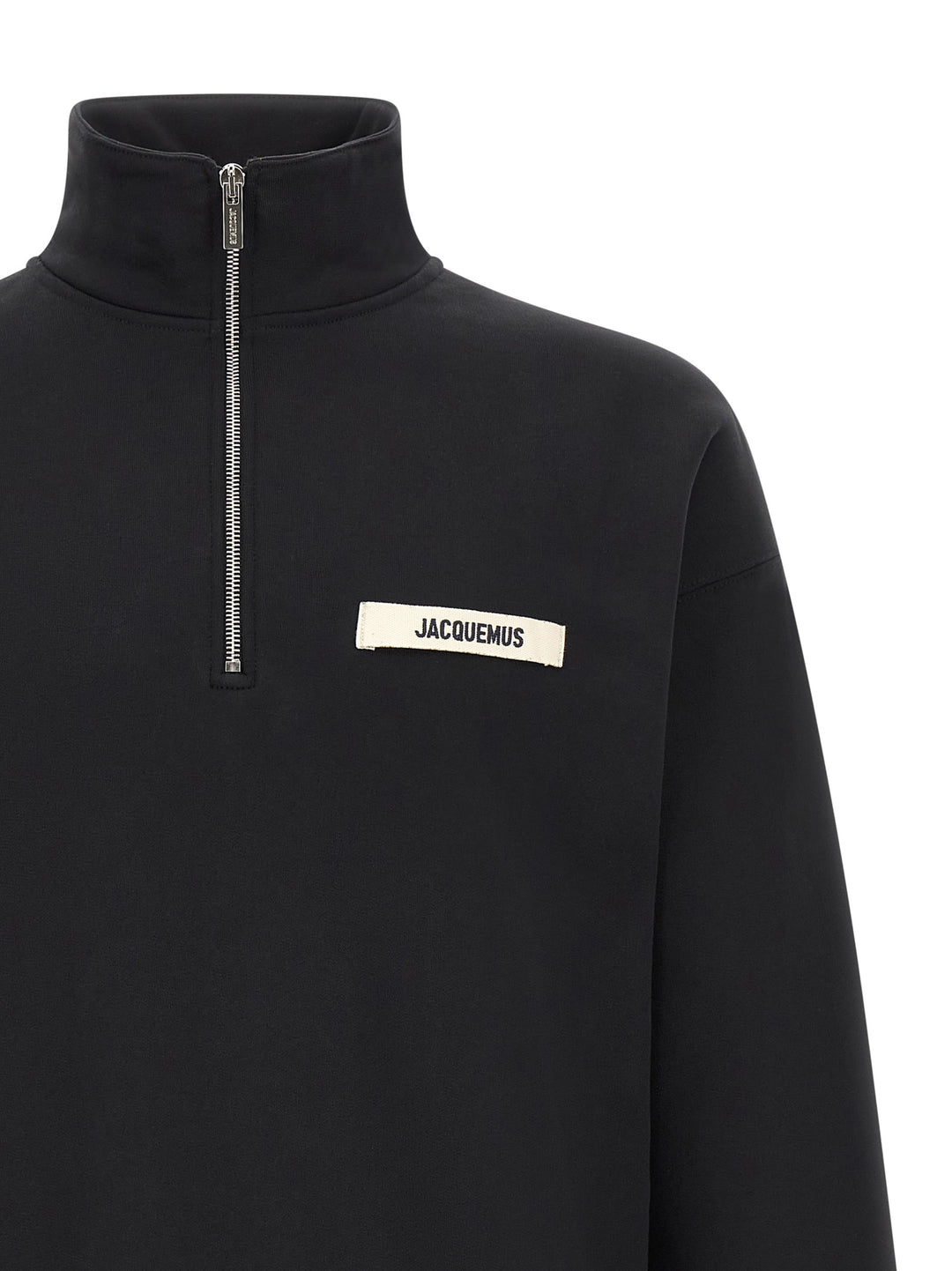 Jacquemus Le Camionneur Gros Grain Felpe - Nero | 5ee1192507cd91e8cee74cc9928b534ae26780da