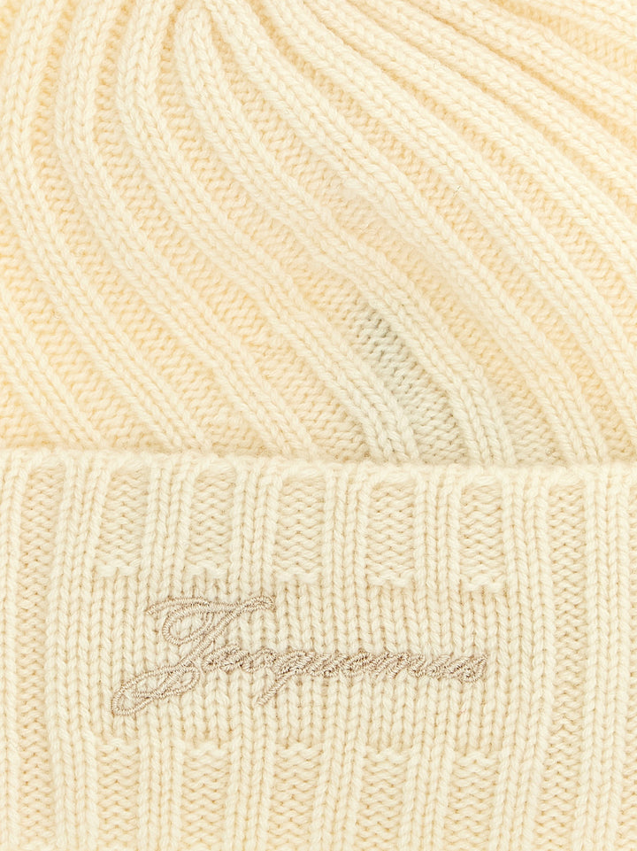 Jacquemus Le Bonnet Tourni Cappelli - Bianco | f2c7a38f5c078fa3a8116df753ea5964834fc89c