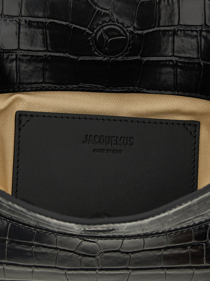 Jacquemus La Pochette Ovalo Borse a Spalla e Tracolla - Nero | 9a9c94f5c271626ca15ab6752d3aba3d97512876