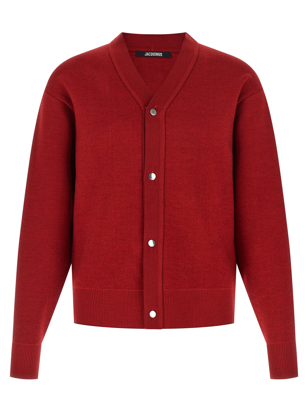 Jacquemus Le Cardigan Doppio Maglioni - Rosso | 394b70a4faba85eb4573933b0ec82b2b3b1d97b1