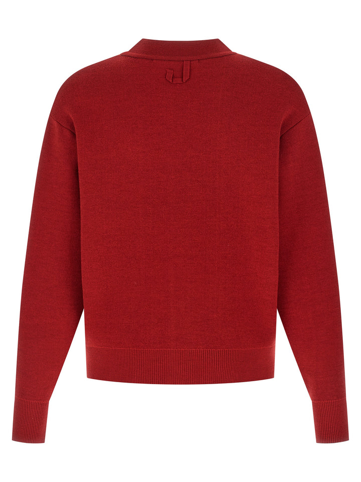Jacquemus Le Cardigan Doppio Maglioni - Rosso | a1f78d5b57696b817db46839bcb63c5ab019353b