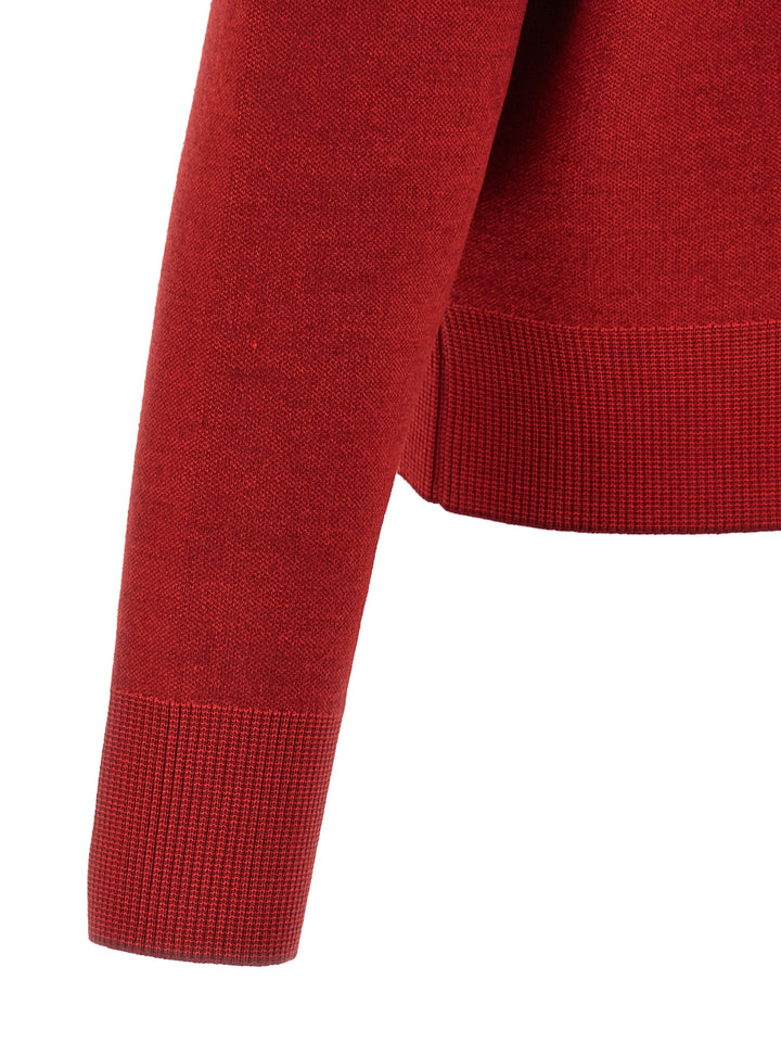 Jacquemus Le Cardigan Doppio Maglioni - Rosso | 5093c6ab48eeef924f36acb99aa92b62dcc42424