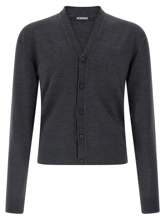 Le Cardigan Brodé Maglioni Grigio
