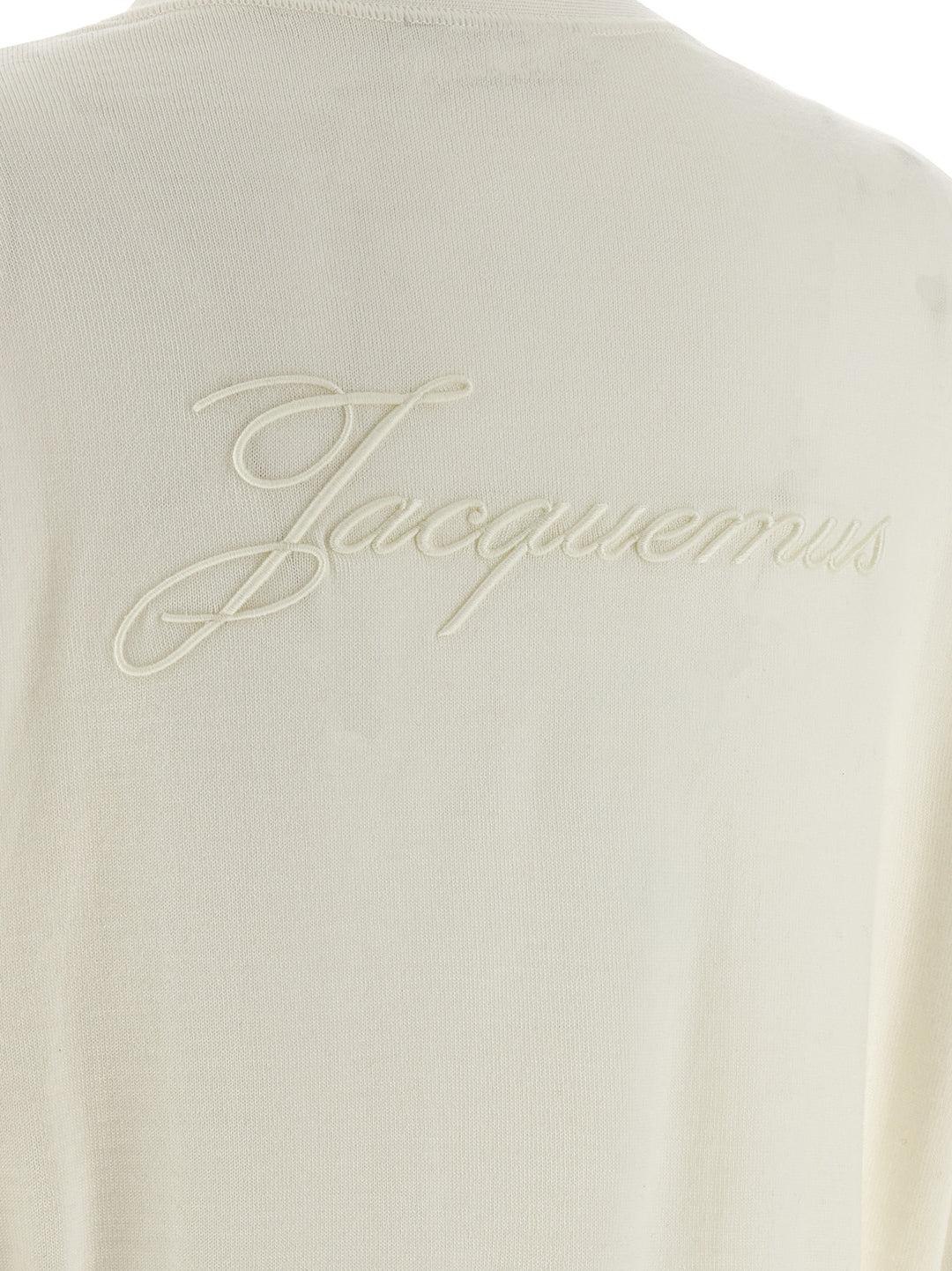 Jacquemus Le Cardigan Brodé Maglioni - Bianco | 611e826a0aba10f20c7b25dbdc544fe7c849612a