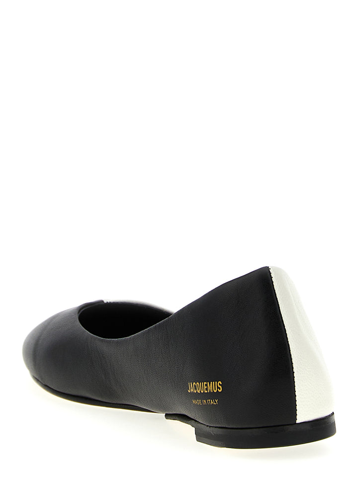 Jacquemus Les Ballerines Ovalo Flat shoes - Bianco/Nero | dd527b0a52924f3f60d9bc8a0d8d11401f47e67e