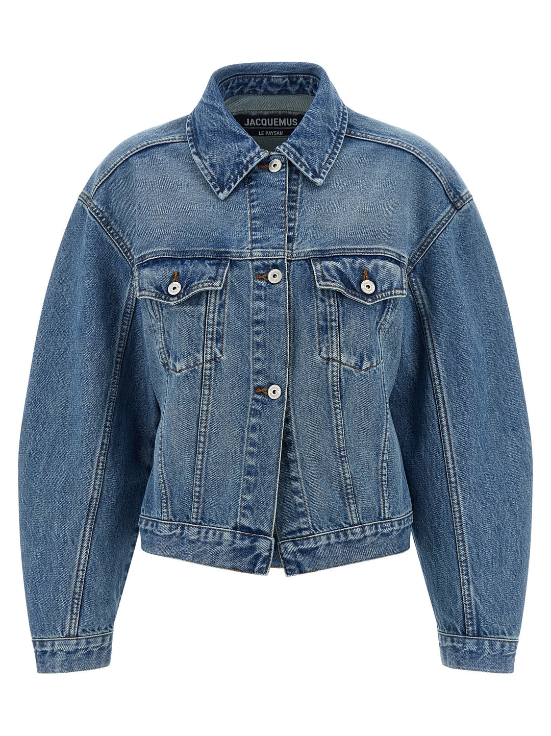 Jacquemus La Veste De-Nimes Puffer Jackets - Blu | c6e53a0a8aa44001fe3b2e8b0360a6c59fba6b24
