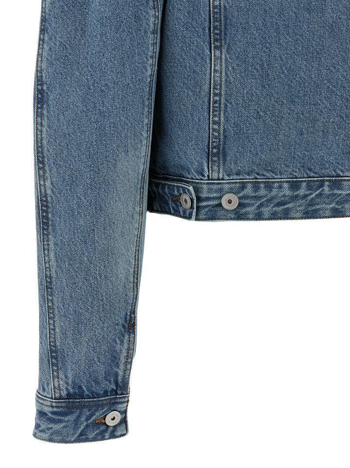 Jacquemus La Veste De-Nimes Ovalo Puffer Jackets - Celeste | 7cd2d22adaf014fd9da4521b5ade10c8f5e79b07