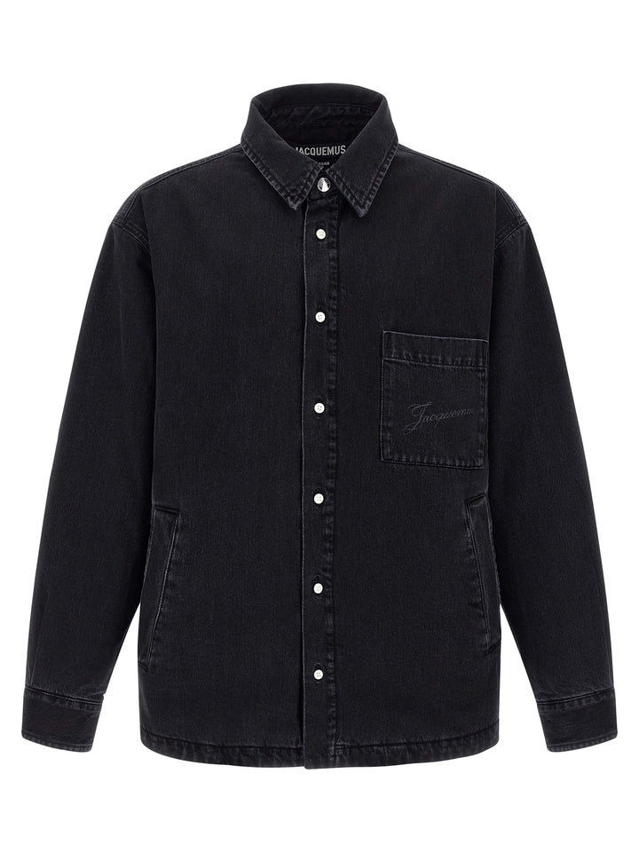 Jacquemus La Chemise Boulanger Camicie - Nero | f6e27e59117444cedc2c647327c8a22e1b6c5e80