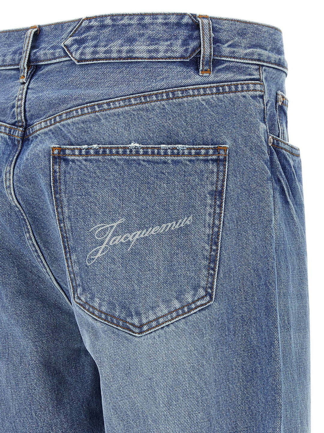 Jacquemus Le De-Nime Droit Jeans - Blu | 39cdfca04456a873388854546f1e20e11b25b45e