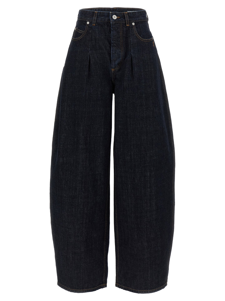 Jacquemus Le De-Nimes Ovalo Jeans - Blu | 630d9044e59b79e411c9a3d3533017866f8661fe