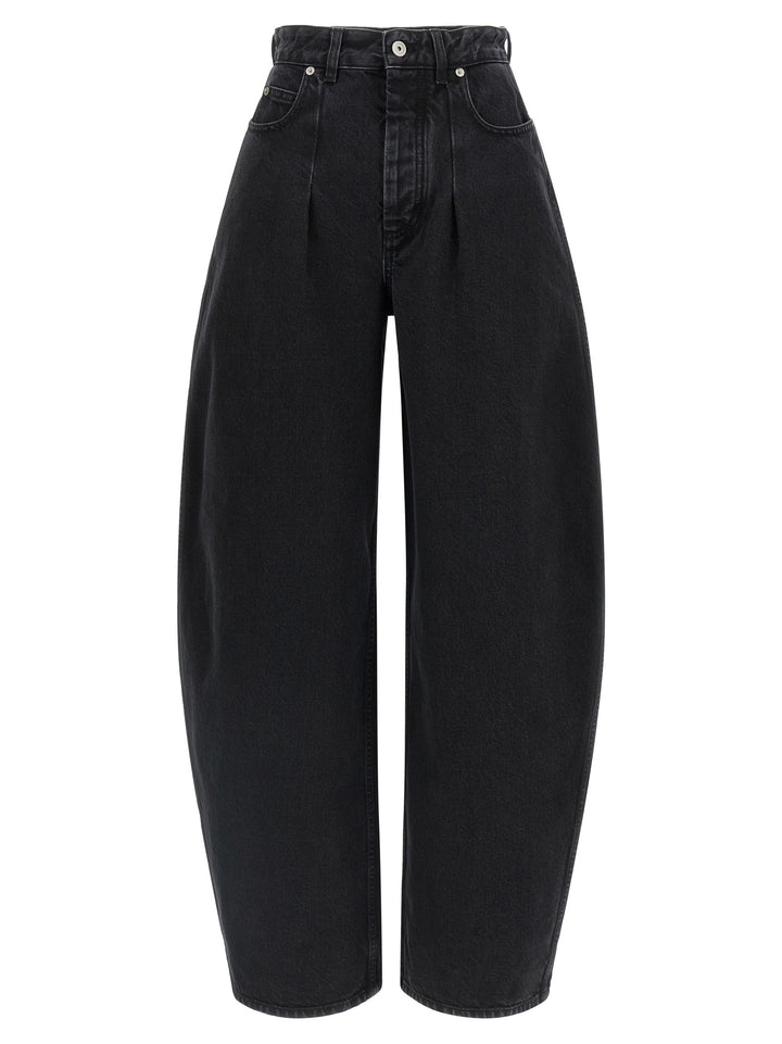 Jacquemus Le De-Nîmes Ovalo Jeans - Nero | 583ec84d667e5175eb151caf9d070a032abe6b80