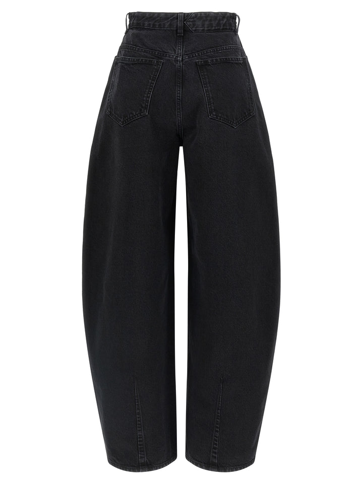 Jacquemus Le De-Nîmes Ovalo Jeans - Nero | 9c49d7e4486181142cc88c8d1f953595712370a7