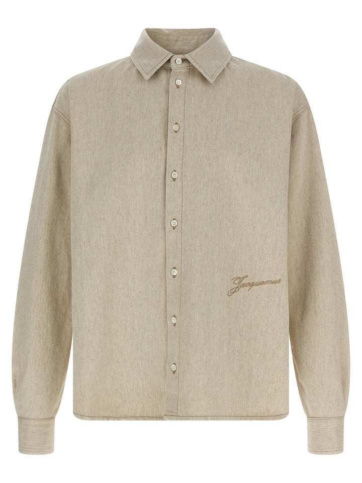 Jacquemus La Chemise De-Nîmes Simon Camicie - Beige | bda7d8253a3885cc31048fa4205854c7ae6fc0e4