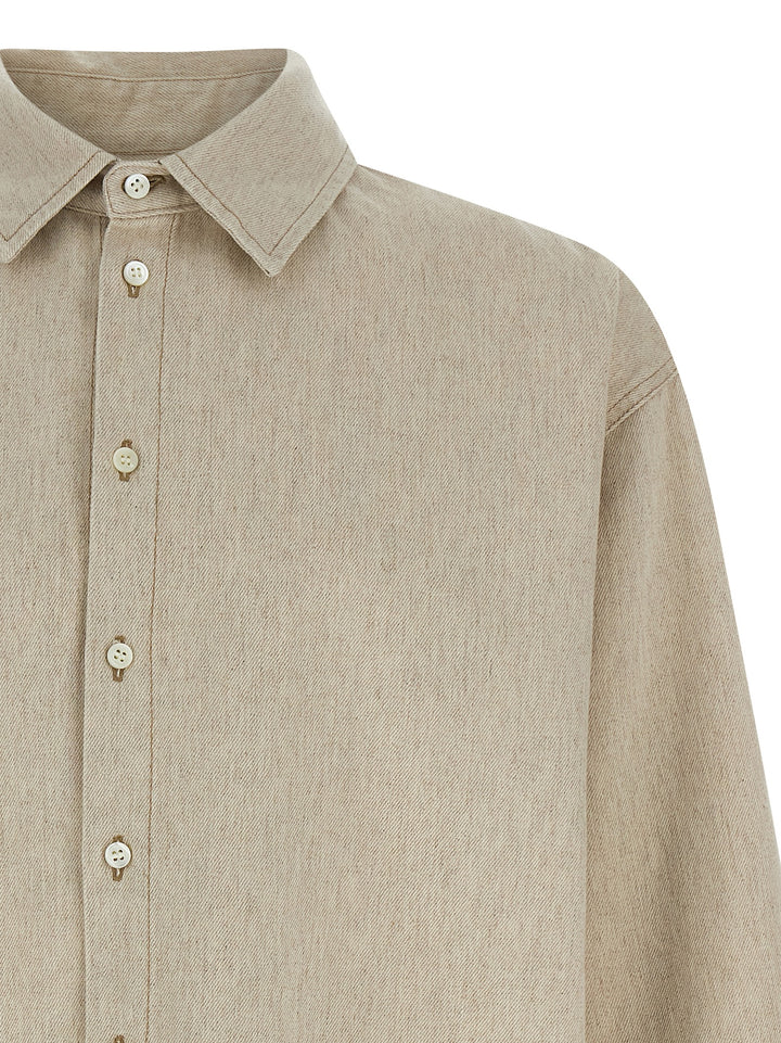 Jacquemus La Chemise De-Nîmes Simon Camicie - Beige | 8de54939e46d7505089f566795b821e4863f6e5f