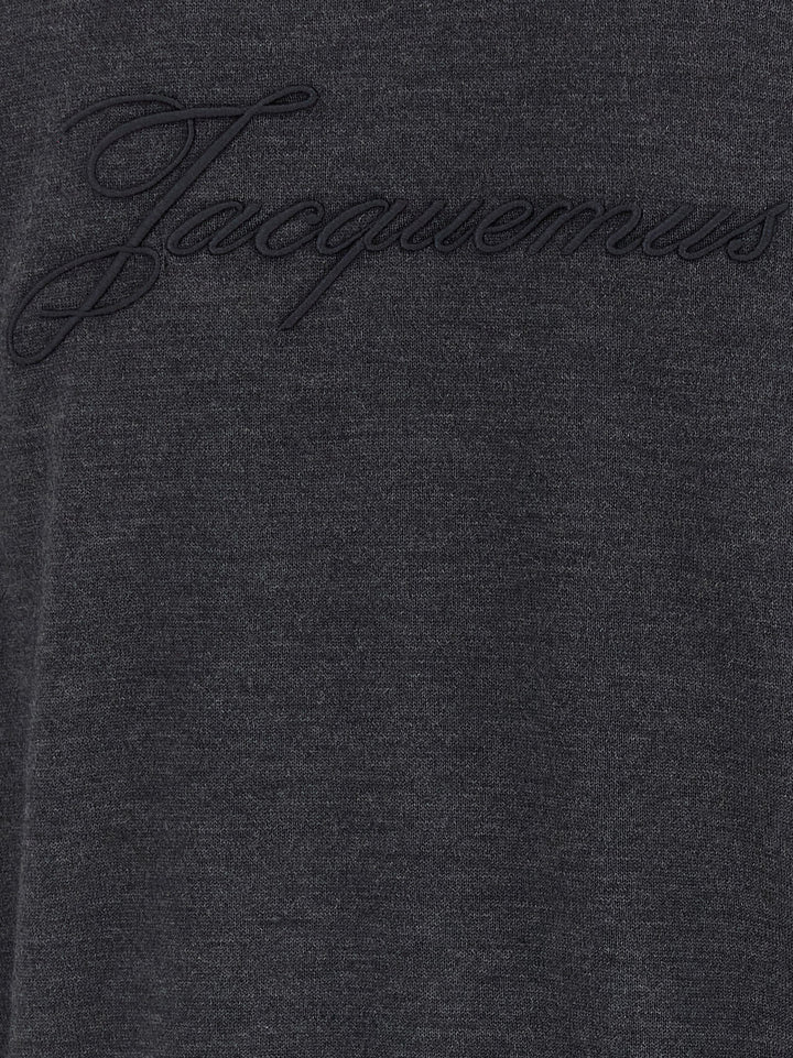 Jacquemus Le Sweater Brodé Maglioni - Grigio | 3d64b954fb4ecbf433d4108372fff5a2ad2fcb29