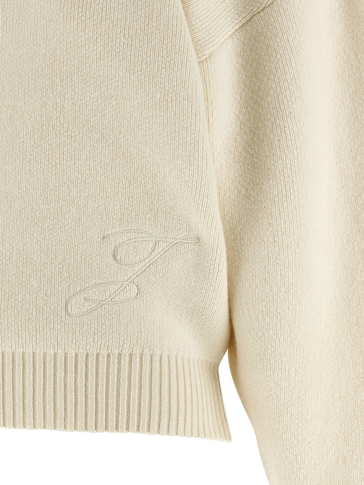 Jacquemus La Maille Pallone Maglioni - Bianco | 42fb63b4f1d37e908c7233d9419d1735df1399c6