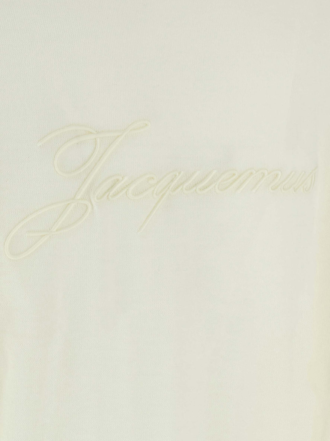 Jacquemus Le Sweater Brodé Maglioni - Bianco | 35b5f8bdfd356ff460997737f0139eb9bed74249