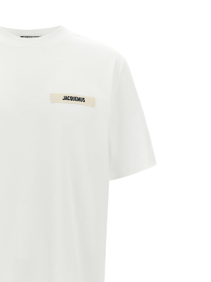 Jacquemus Gros Grain T shirt - Bianco | 542ccacb6ad07e82cc54e2ab85439545b90d5328