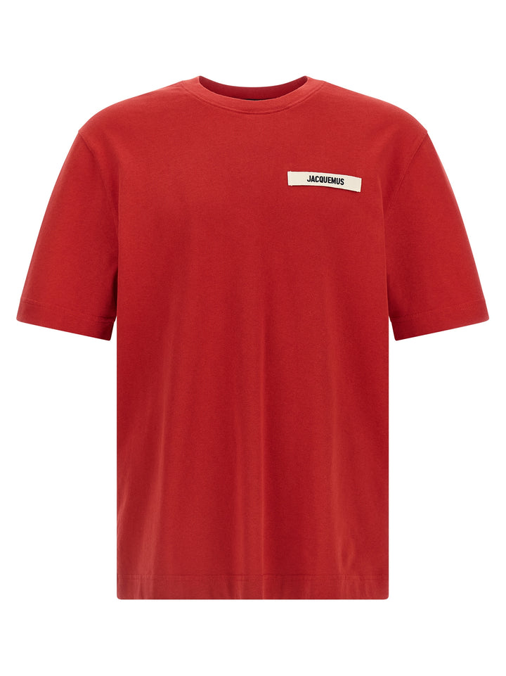 Jacquemus Gros Grain T shirt - Rosso | b8456b58167cd916378f2ff3255521c61511ad20