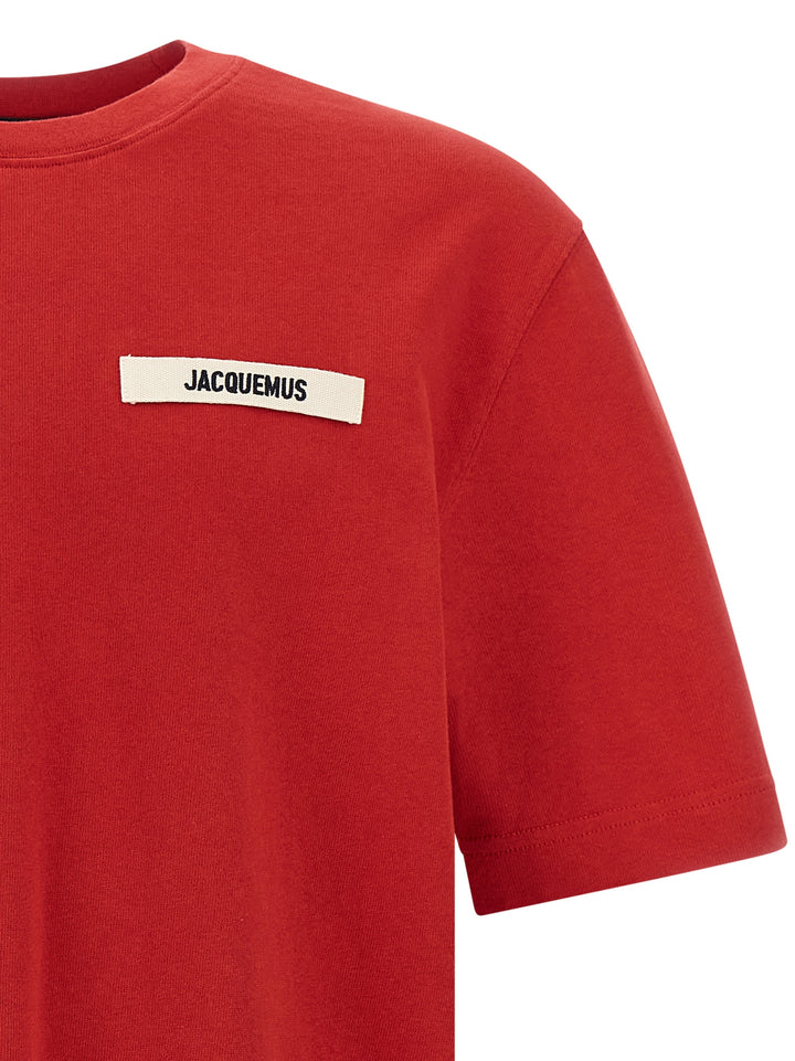 Jacquemus Gros Grain T shirt - Rosso | 37c24bad23b35e642f2460ec0973dfd423bc4aa3