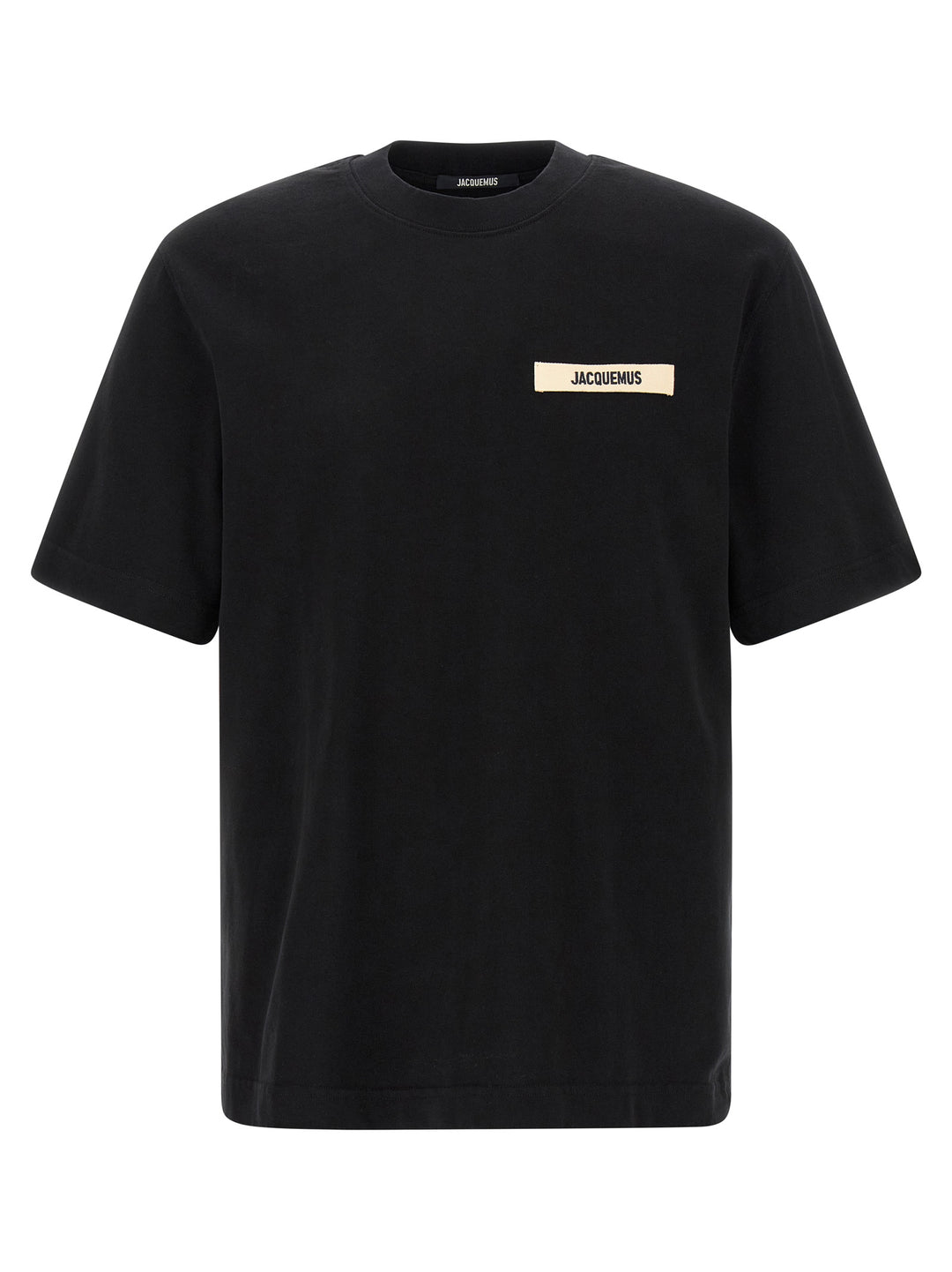 Jacquemus Gros Grain T shirt - Nero | 65e840c9f6e00c7cc2dd98c9e114561928f1fd08
