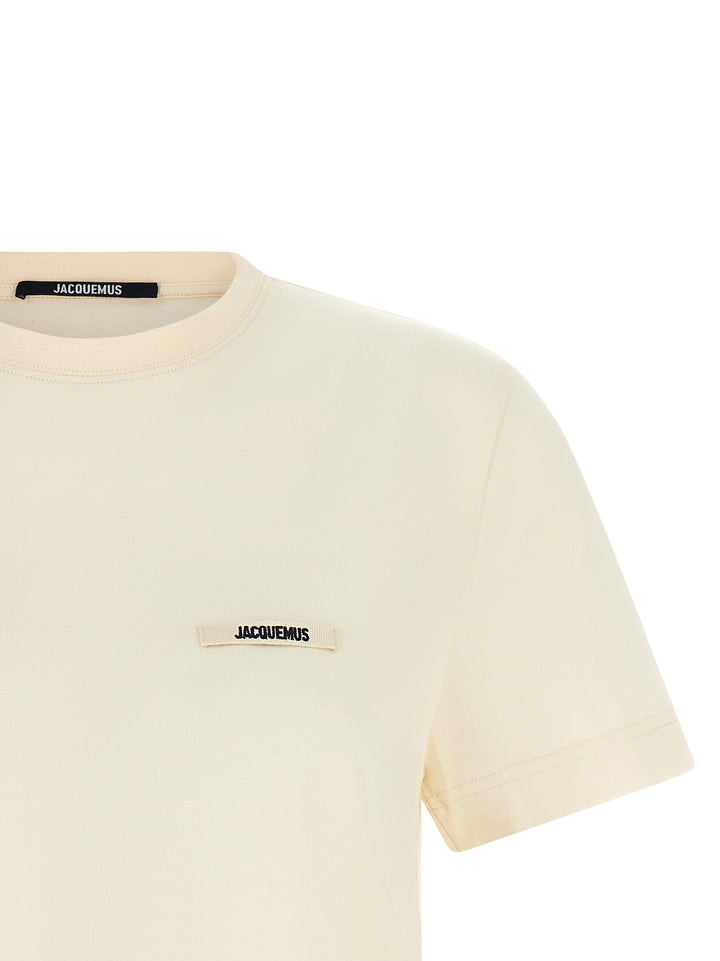 Jacquemus Le  Gros-Grain T shirt - Beige | e861a1b7e5f021a86871143e0787e3dc782a8a46