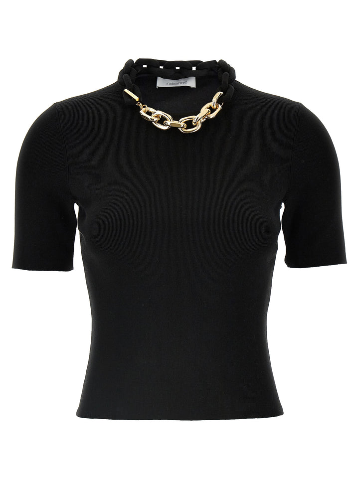 Paco Rabanne Chain T shirt - Nero | c688fbc8484d50b84eaff1238f30403708e1f9a3