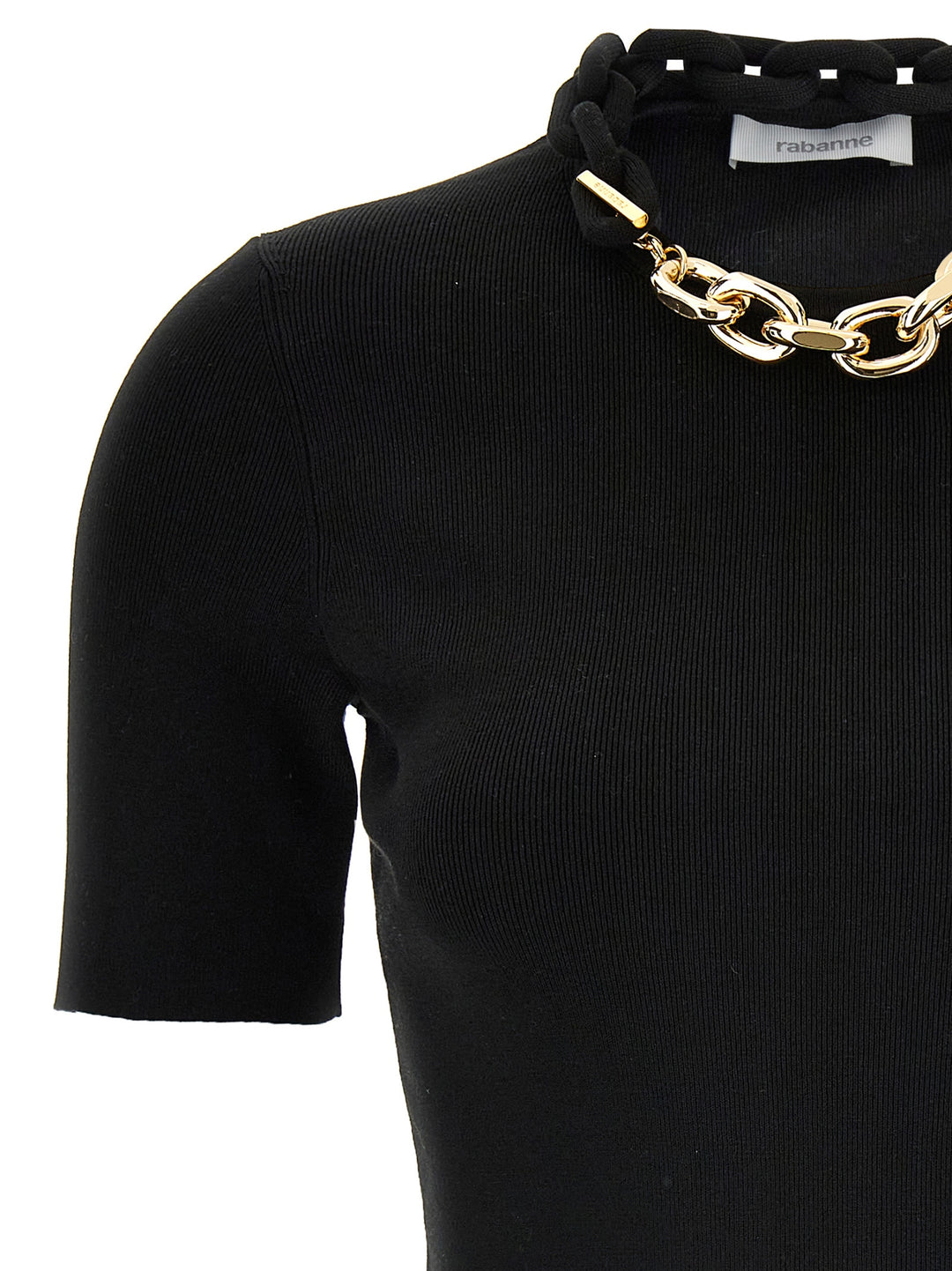 Paco Rabanne Chain T shirt - Nero | 3ebcd95176adfdcaef4059c92a29a0f8fd907355