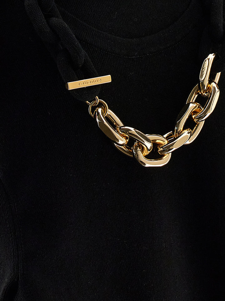 Paco Rabanne Chain T shirt - Nero | 43d8a39aa4ea15713b490d76191f5f0f29fa7c98