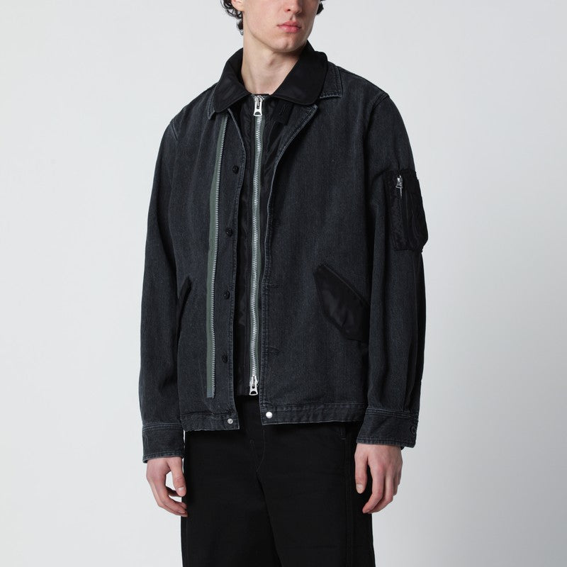Sacai Coats & Jackets - Nero | 1c54793036386c7a36c2c2c3fca6bd29632840db