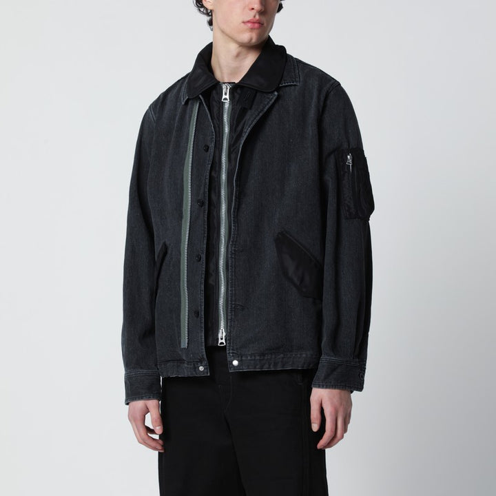 Sacai Coats & Jackets - Nero | 1c54793036386c7a36c2c2c3fca6bd29632840db