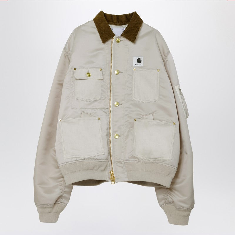Sacai X Carhartt Wip Coats & Jackets - Bianco | bfe77816e7bc416915ca71b937e8ae1b1f7fdaac