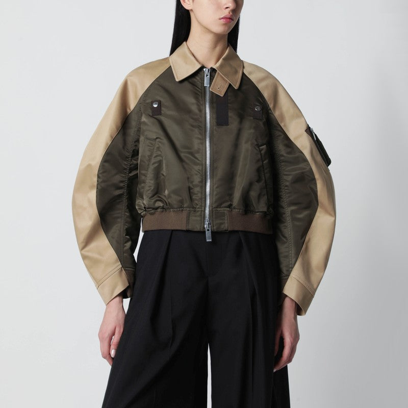 Sacai Coats & Jackets - Verde | 6d1db659569a9a4a1a1e320ca89b7579040f118b