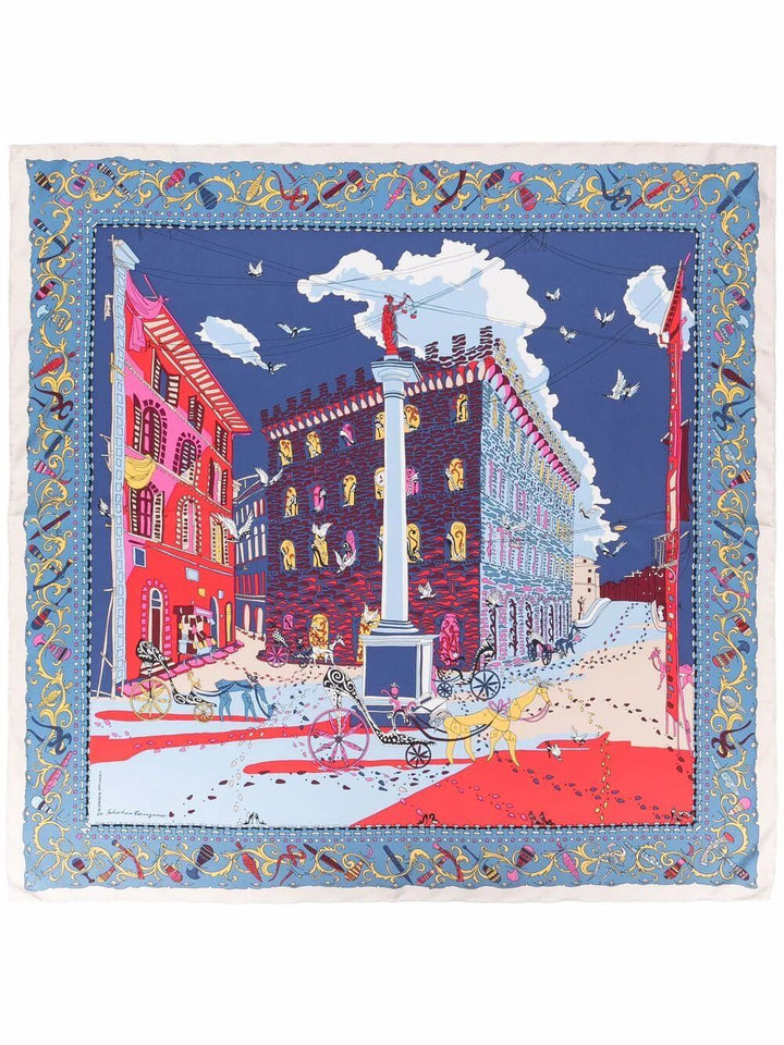 Ferragamo Foulards - Blu | e7b2de85a66a55e82665598ff4aaa07fef6de081