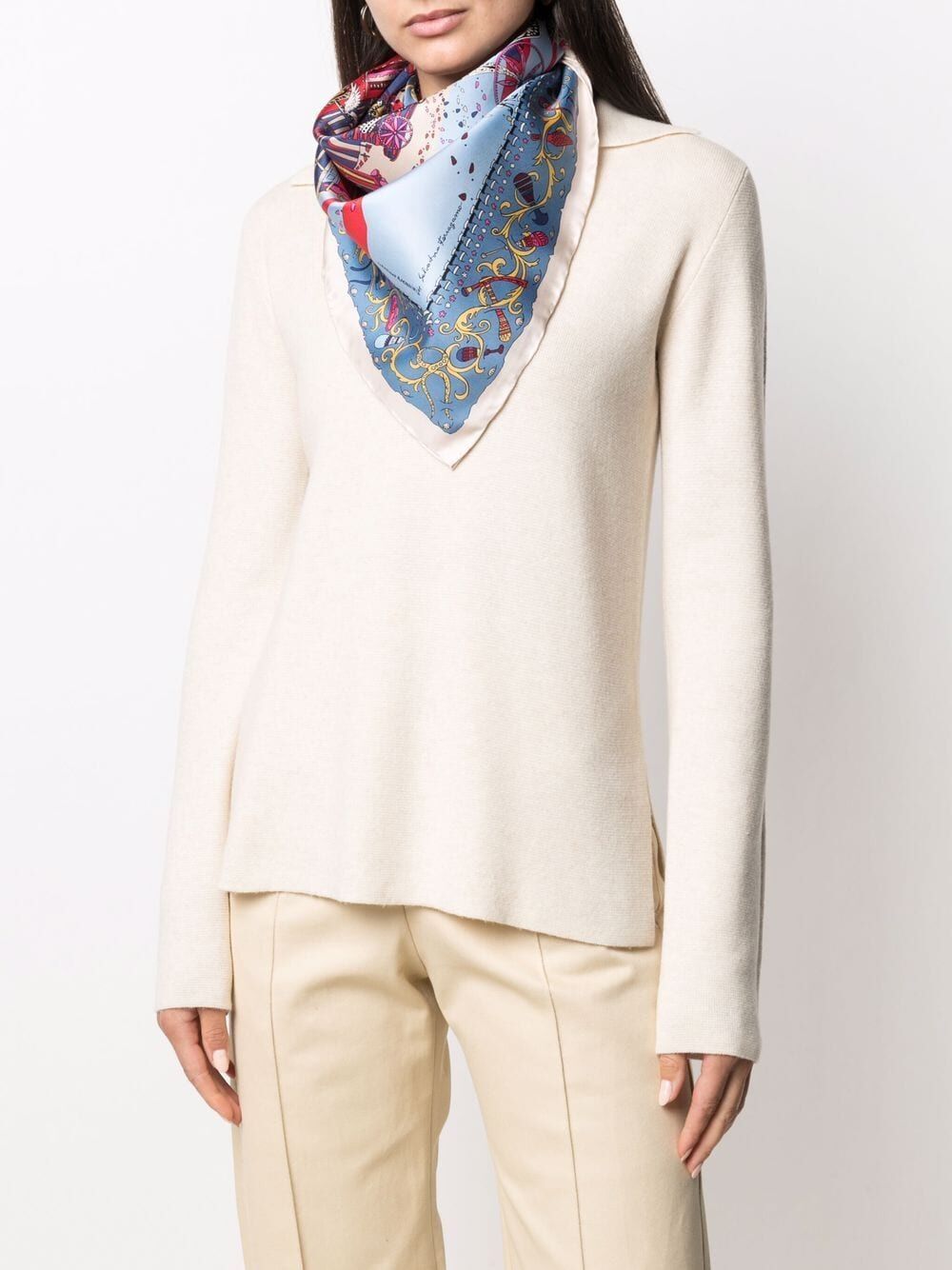 Ferragamo Foulards - Blu | e5305b99f5746d71f0c5d4589c3000649b57d81c