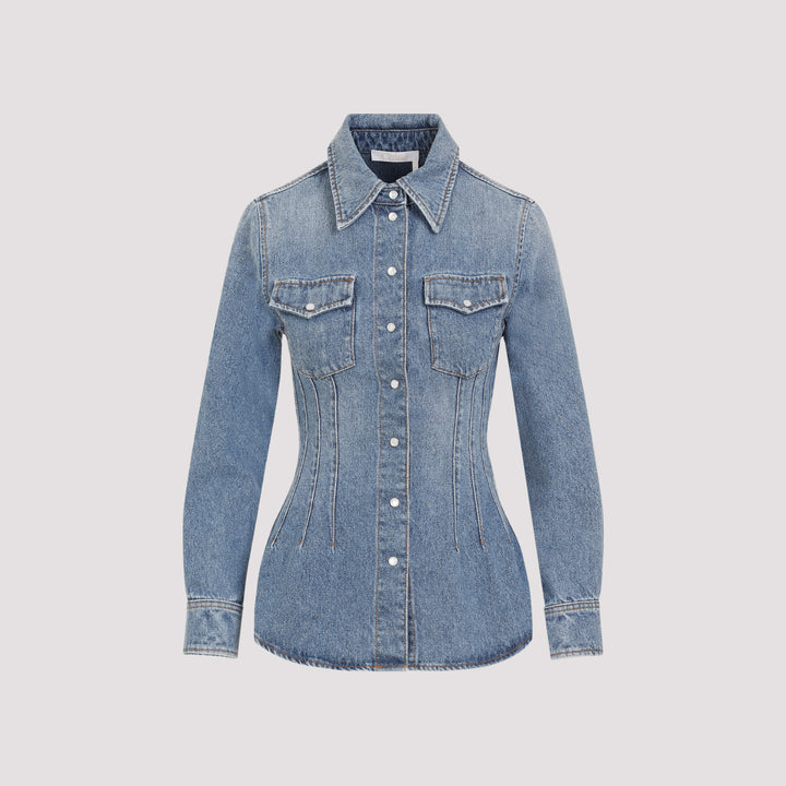 Chloe Denim&leather - Blu | 630e3d142f13ba826e7a239196ab3c094269ac7f