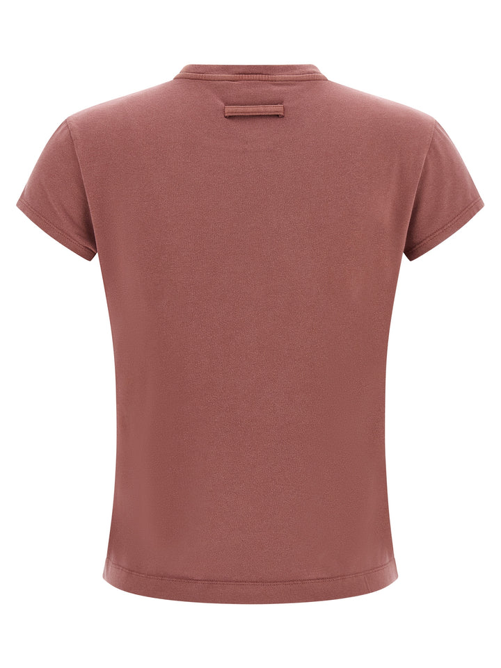 Jean Paul Gaultier The Needles Embroidered T shirt - Bordeaux | cea87caaf3839f96d55d672afab597b2536d7284