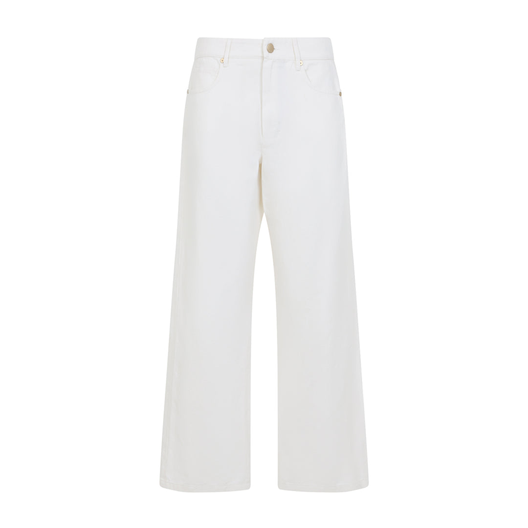 Max Mara`S Regular & straight leg - Bianco | 0642701f27672a041f45b54e138fa3907c92d801