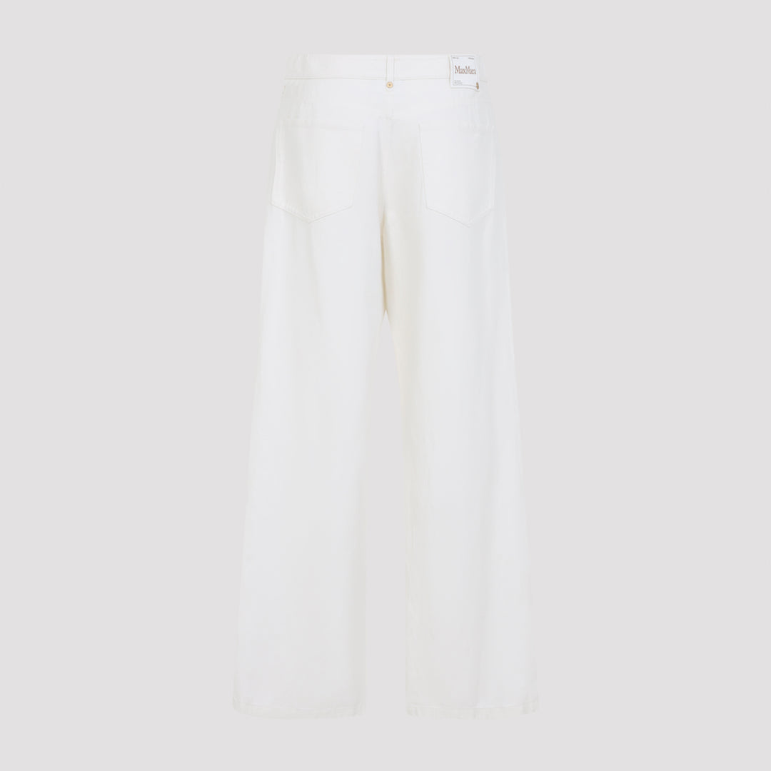 Max Mara`S Regular & straight leg - Bianco | fd533e5e3eca3fbc5a6f19001f9374c0869f36a5