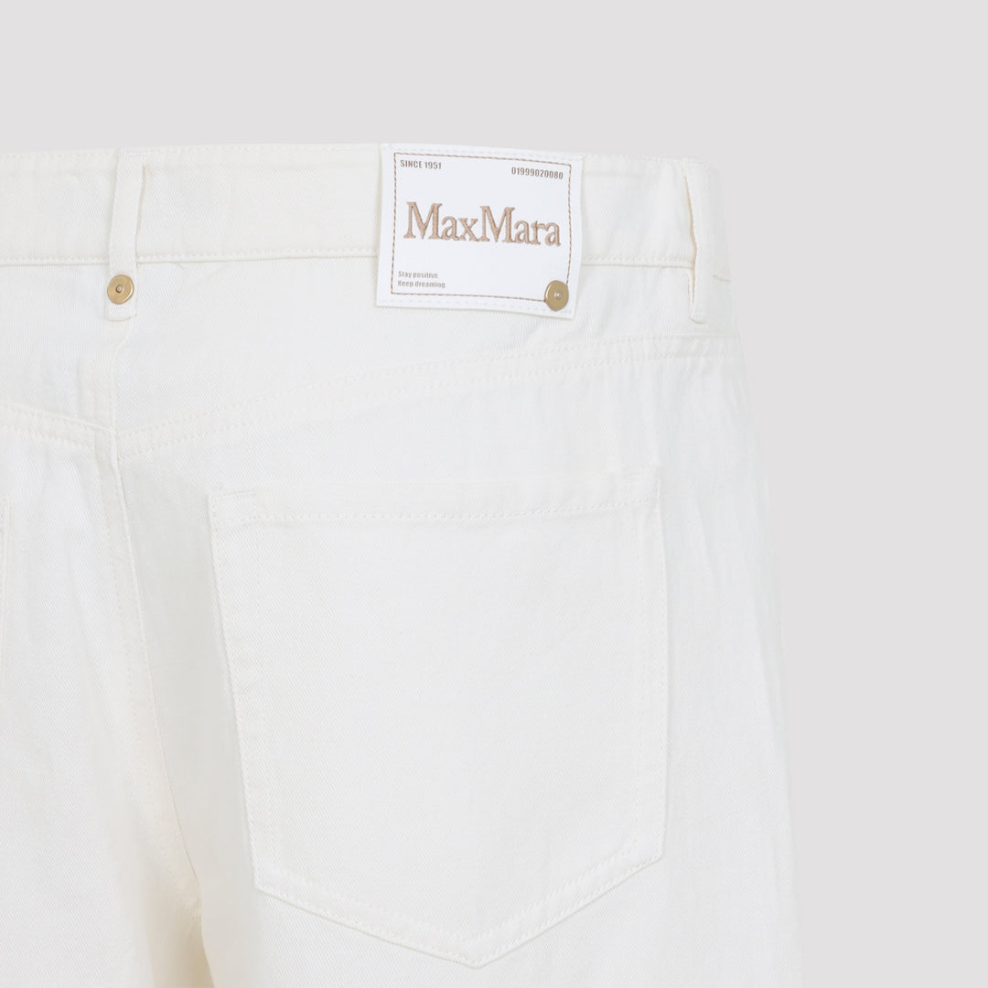 Max Mara`S Regular & straight leg - Bianco | 22a61baff50cdeb9a4326e8baeb783d5cc8873a3