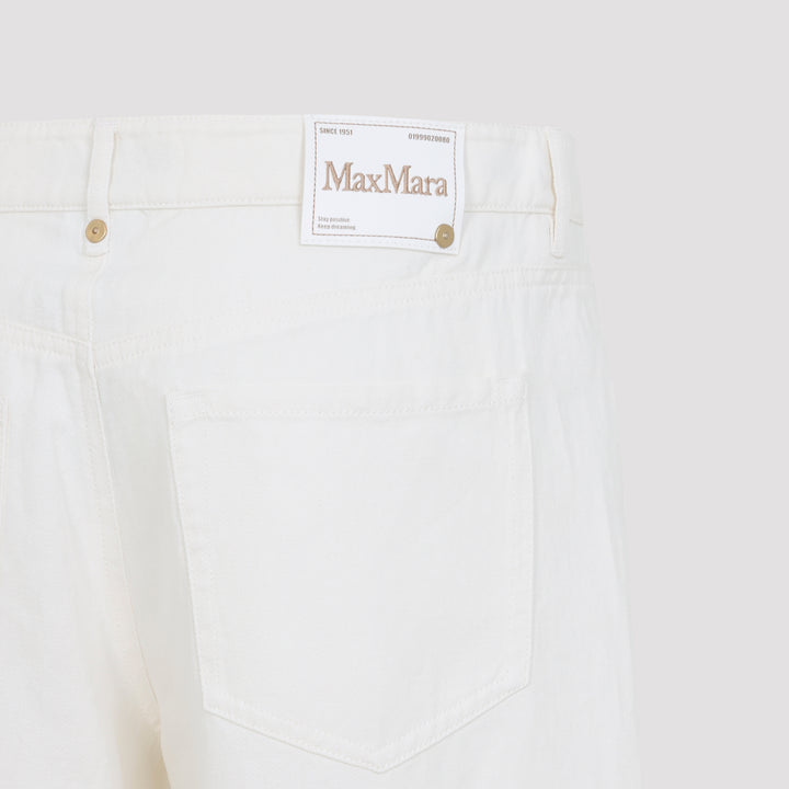 Max Mara`S Regular & straight leg - Bianco | 22a61baff50cdeb9a4326e8baeb783d5cc8873a3