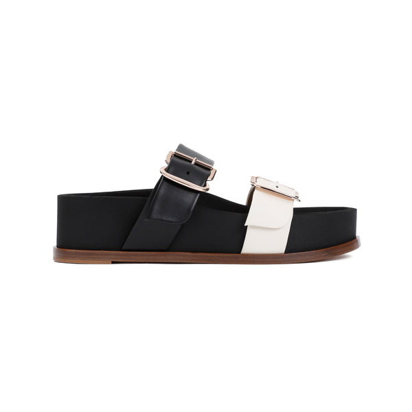Sandalias Black Wren de piel de cordero