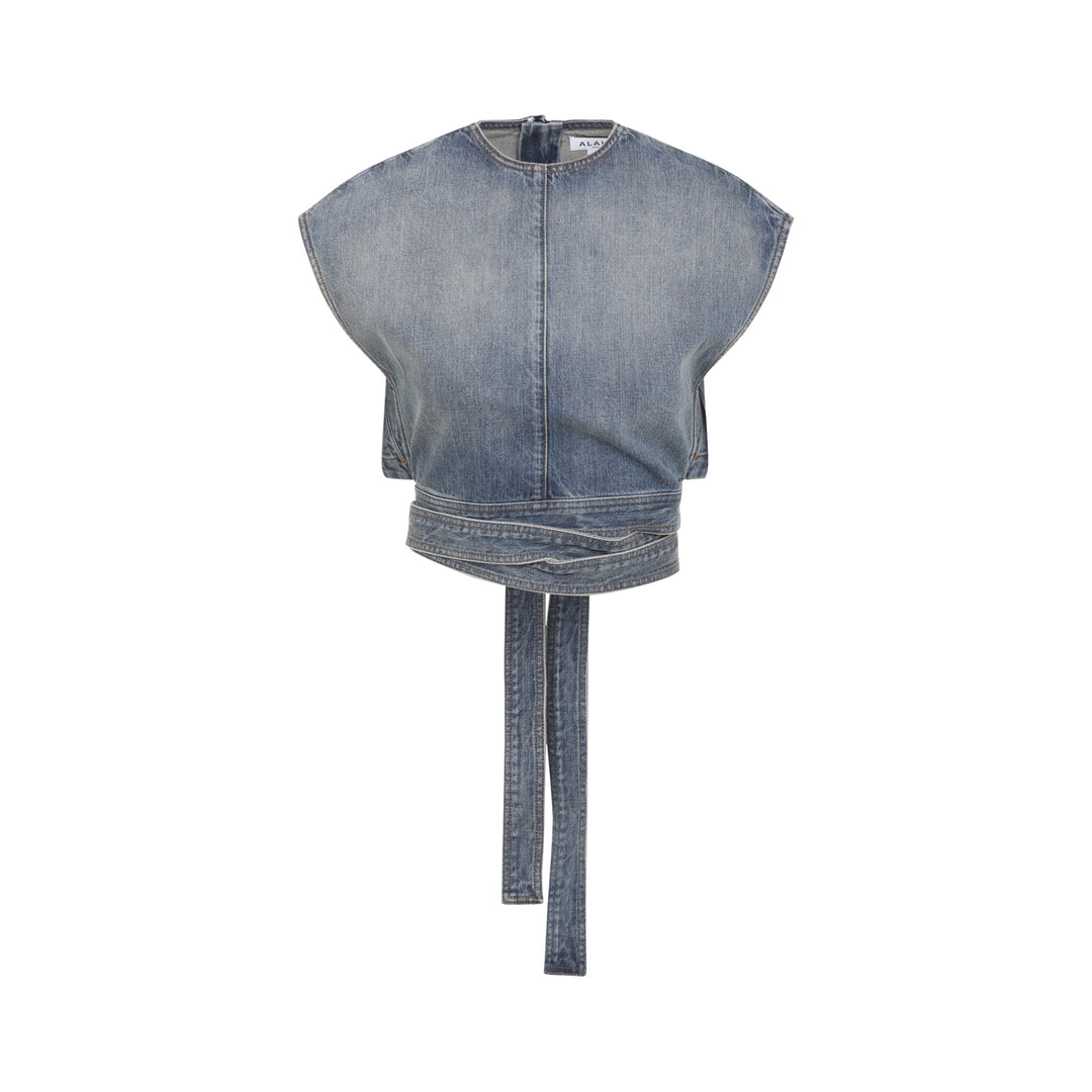 AlaÏA Top - Blu | 80e215b269d037ca9f4d48eefcd362d932f41d75