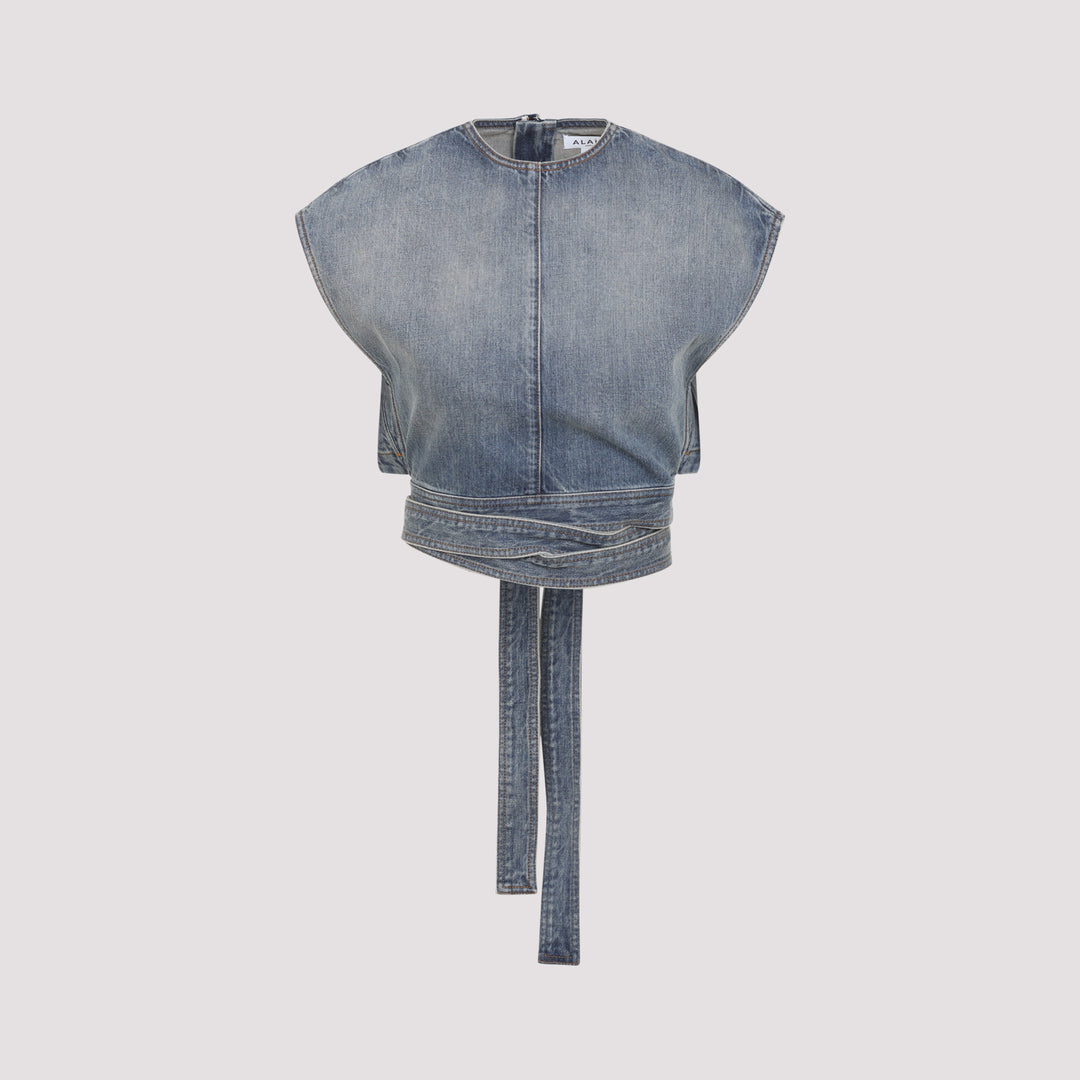 AlaÏA Top - Blu | 41882a7a20f0be7f61c90ce61748a79ec6b3bbb3