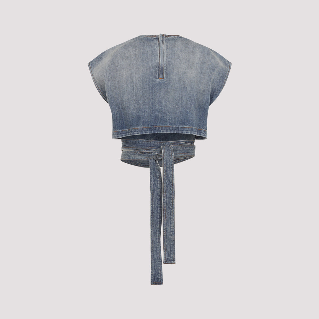 AlaÏA Top - Blu | acb5fadeb3aab1f3e0a22bccf393b0f46f9251b8